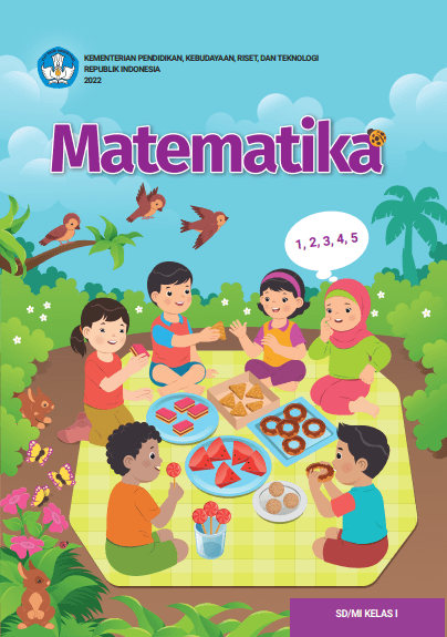 Cover Matematika Kurikulum Merdeka Kelas 1 SD