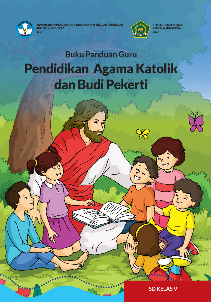 Cover Buku Panduan Guru Pendidikan Agama Katolik dan Budi Pekerti untuk SD Kelas V
