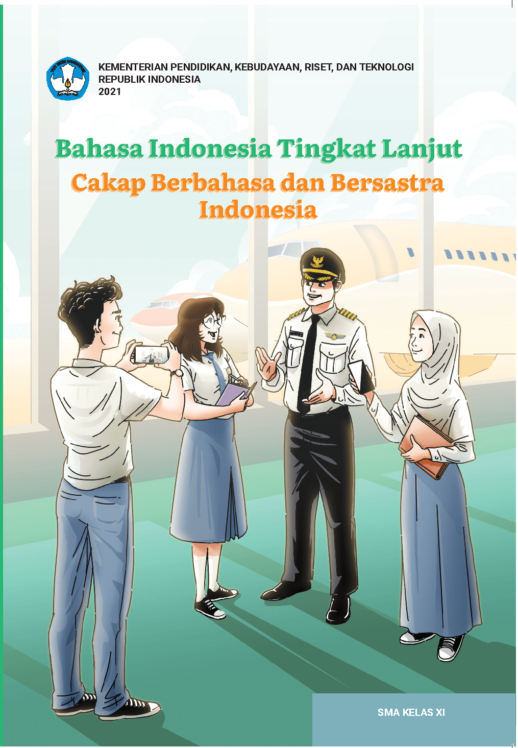 Cover Buku Audio Bahasa Indonesia Tingkat Lanjut SMA Kelas 11