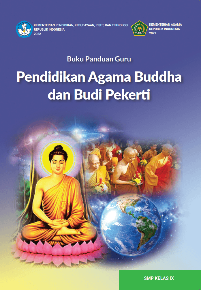 Cover Buku Panduan Guru Pendidikan Agama Buddha dan Budi Pekerti untuk SMP Kelas IX