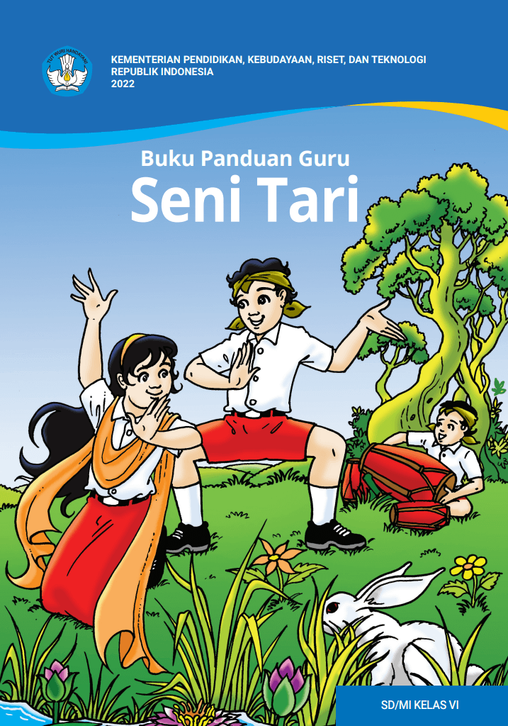Cover Buku Panduan Guru Seni Tari untuk SD/MI Kelas VI