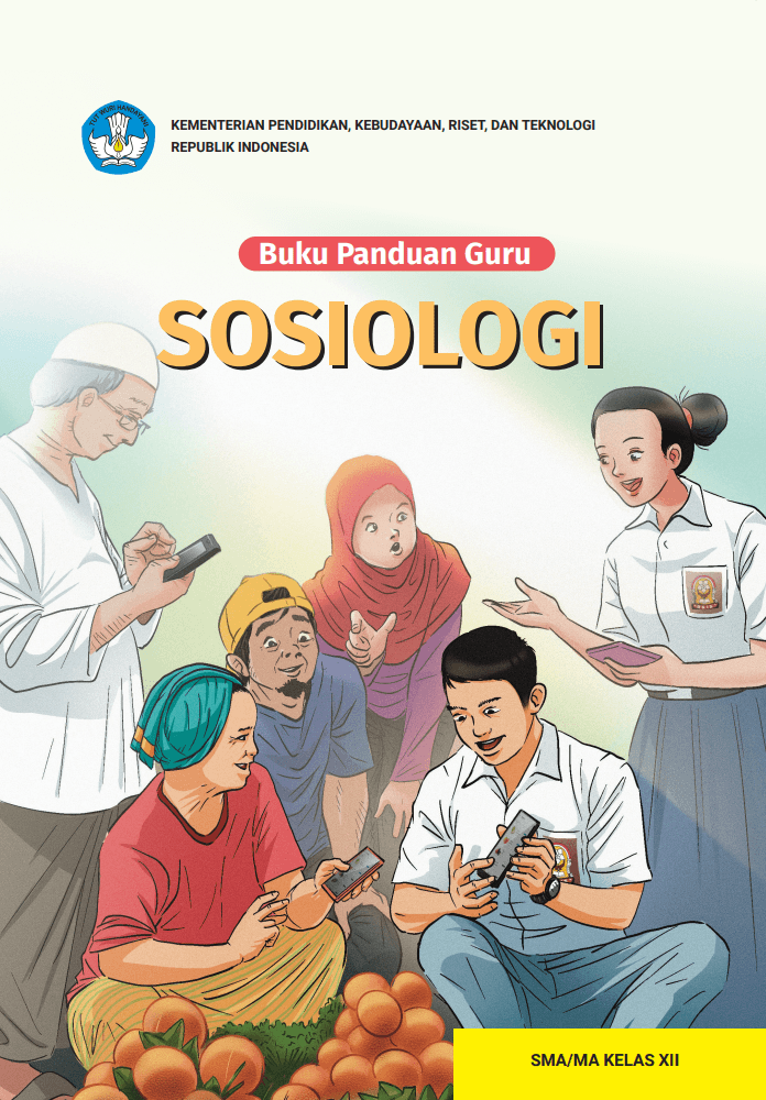Cover Buku Panduan Guru Sosiologi untuk SMA/MA Kelas XII