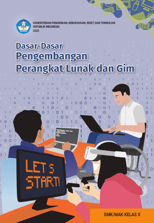 Cover Dasar-Dasar Pengembangan Perangkat Lunak dan Gim untuk SMK/MAK Kelas X