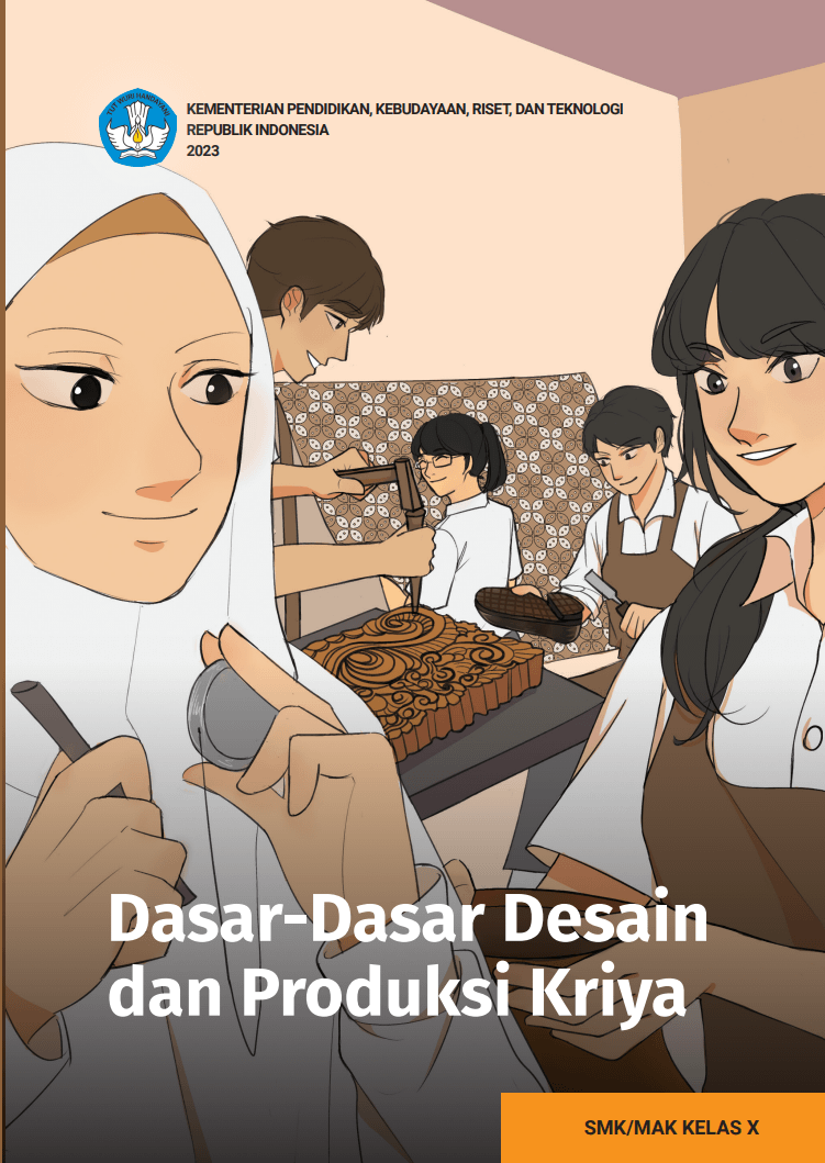 Cover Dasar-Dasar Desain dan Produksi Kriya untuk SMK/MAK Kelas X