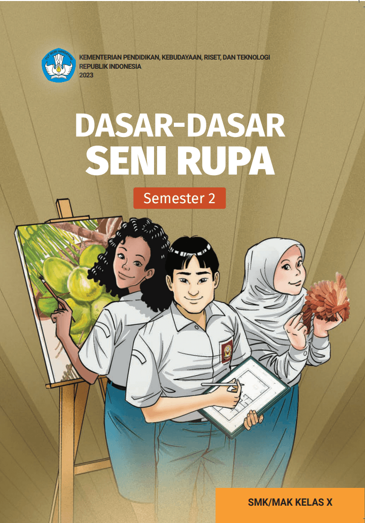 Cover Dasar-Dasar Seni Rupa untuk SMK/MAK Kelas X Semester 2