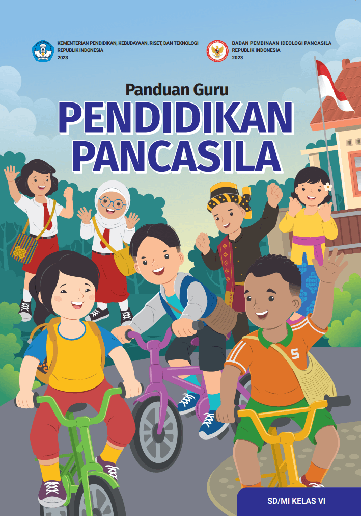 Cover Panduan Guru Pendidikan Pancasila untuk SD/MI Kelas VI