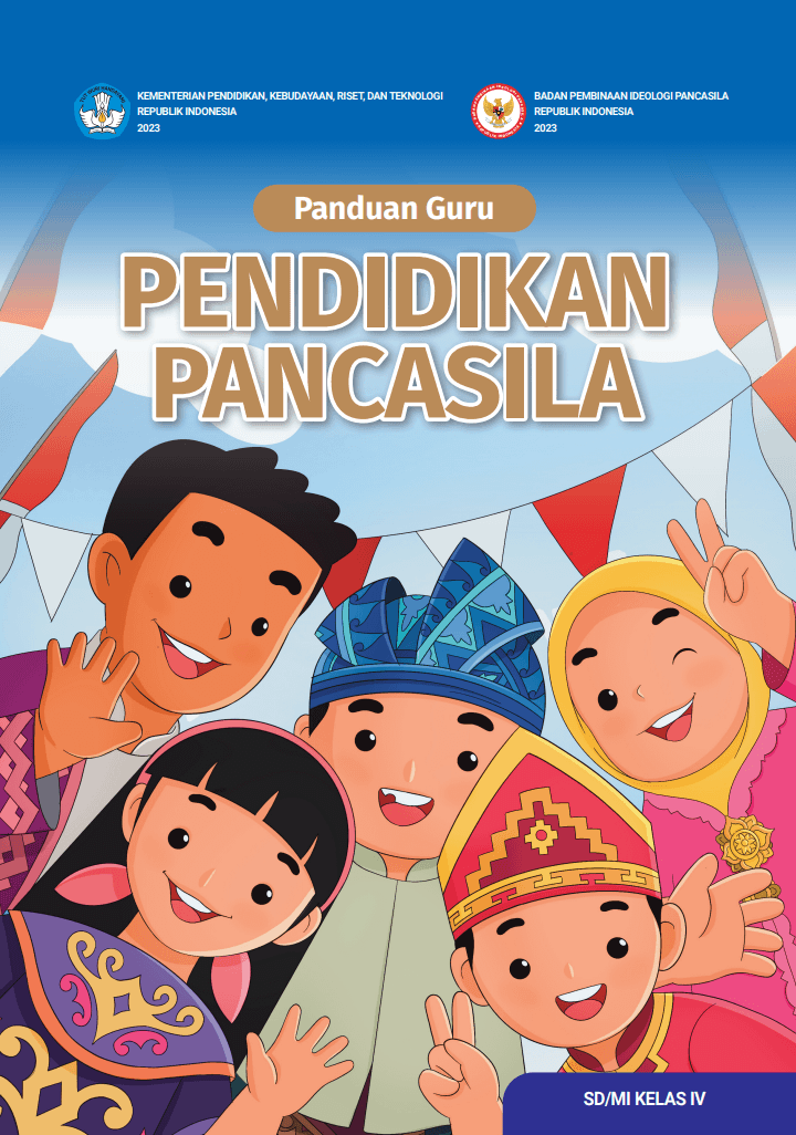 Cover Panduan Guru Pendidikan Pancasila untuk SD/MI Kelas IV