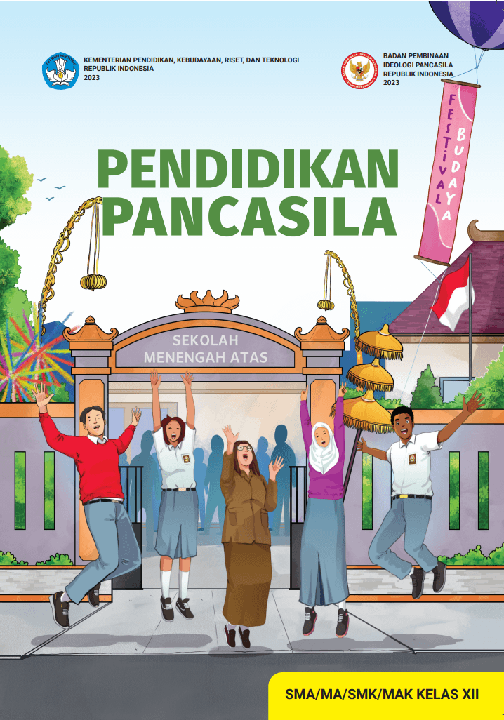 Cover Pendidikan Pancasila untuk SMA/MA/SMK/MAK Kelas XII
