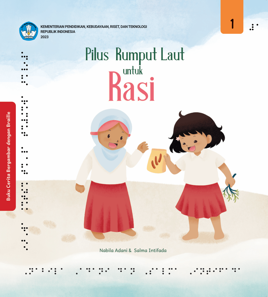 Cover Pilus Rumput Laut untuk Rasi (Edisi Braille)