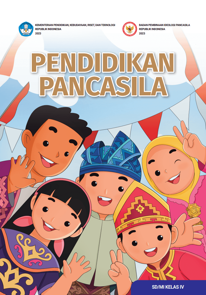 Cover Buku Audio Pendidikan Pancasila untuk SD/MI Kelas IV