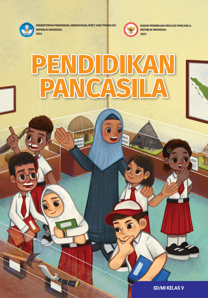 Cover Buku Audio Pendidikan Pancasila untuk SD/MI Kelas V