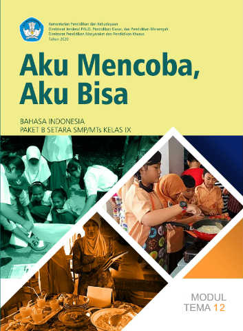 Cover Modul 12 - Bahasa Indonesia | Paket B