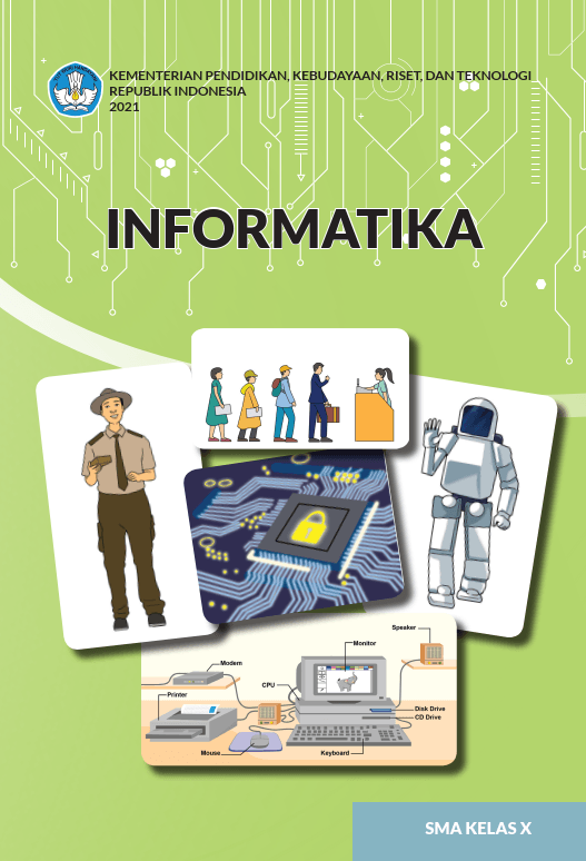 Cover Informatika Kurikulum Merdeka Kelas 10 SMA