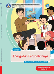 Cover Buku Guru Tema 6 Kelas III Energi dan Perubahanya