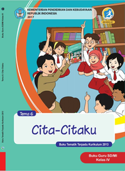 Cover Buku Guru Kelas IV Tema 6 cita-citaku