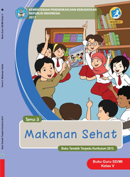 Cover Buku Guru Kelas V Tema 3 Makanan Sehat