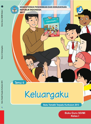 Cover Buku Guru kelas I Tema 4 Keluargaku