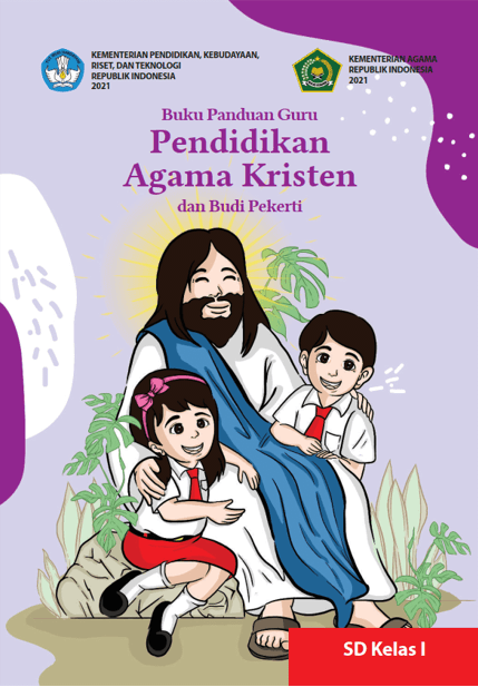 Cover Buku Panduan Guru Pendidikan Agama Kristen dan Budi Pekerti untuk SD Kelas I